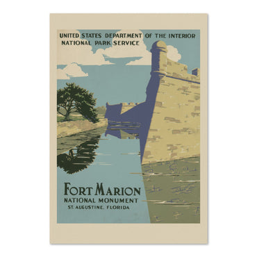Fort Marion WPA poster print