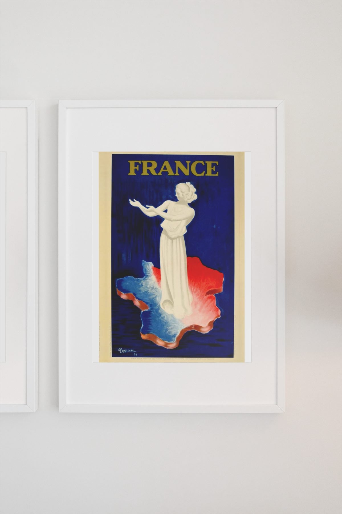 France Marianne poster on a light wall