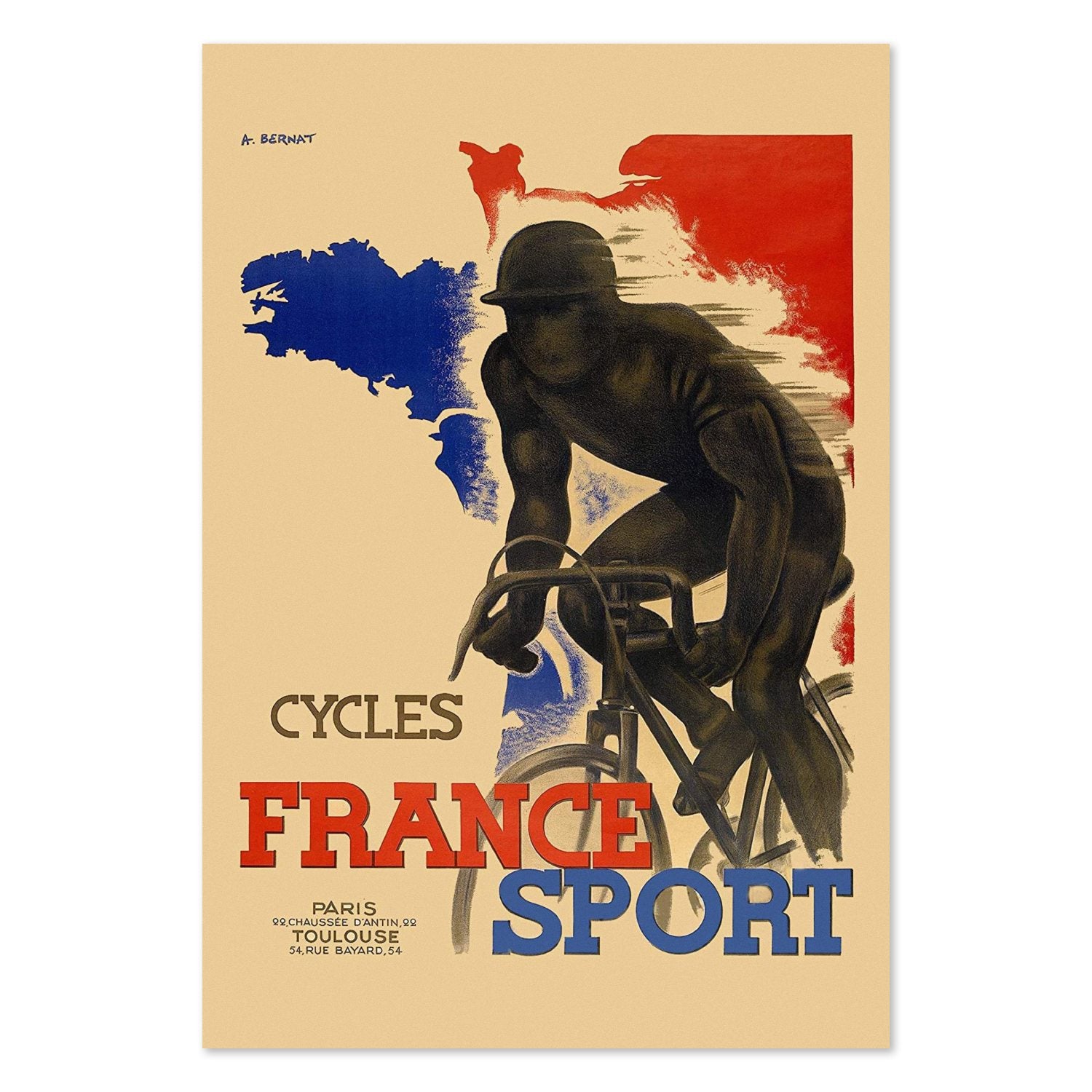 France Sport Cycles poster print