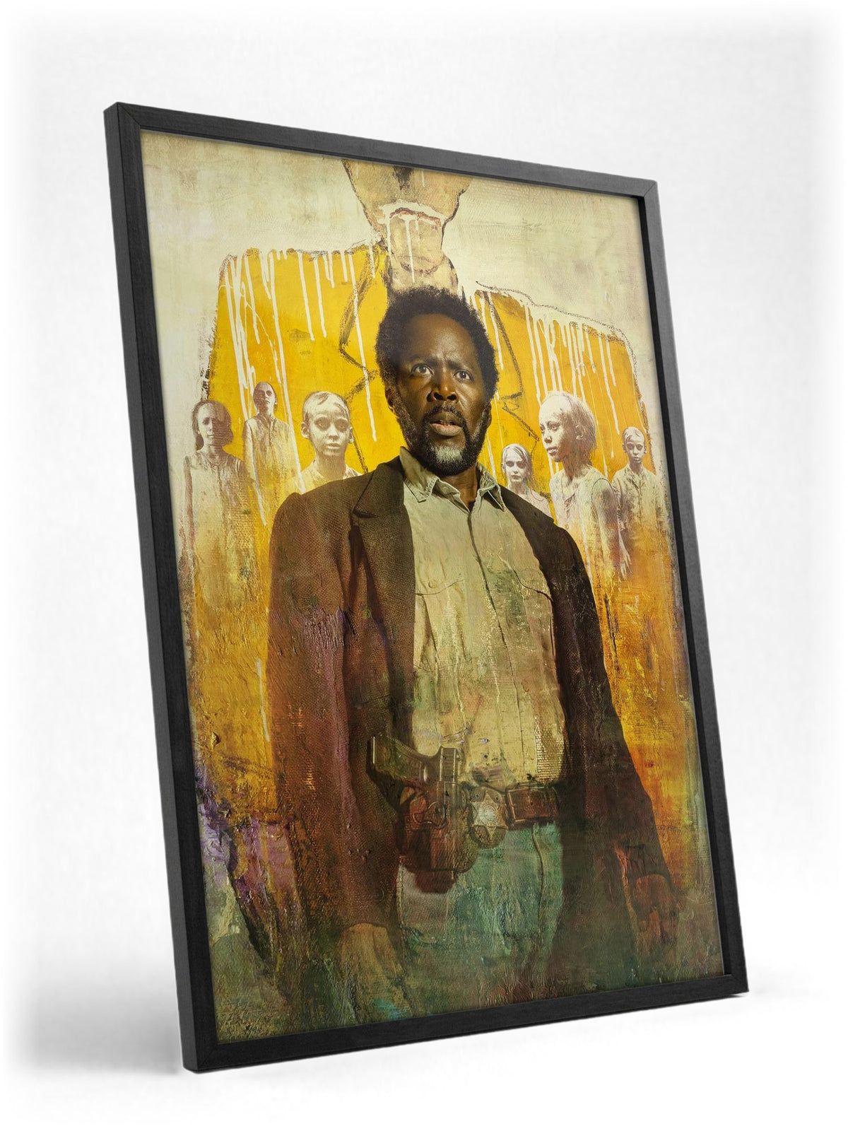 FROM Key Art poster in a black frame with glass leaning against a wall