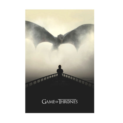 Game of Thrones Dragon Silhouette Art poster print