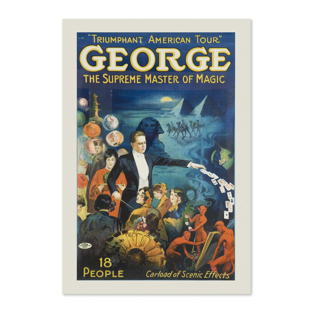 George the Supreme Master of Magic poster print