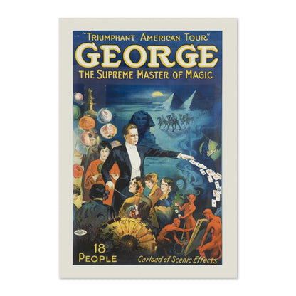 George the Supreme Master of Magic poster print