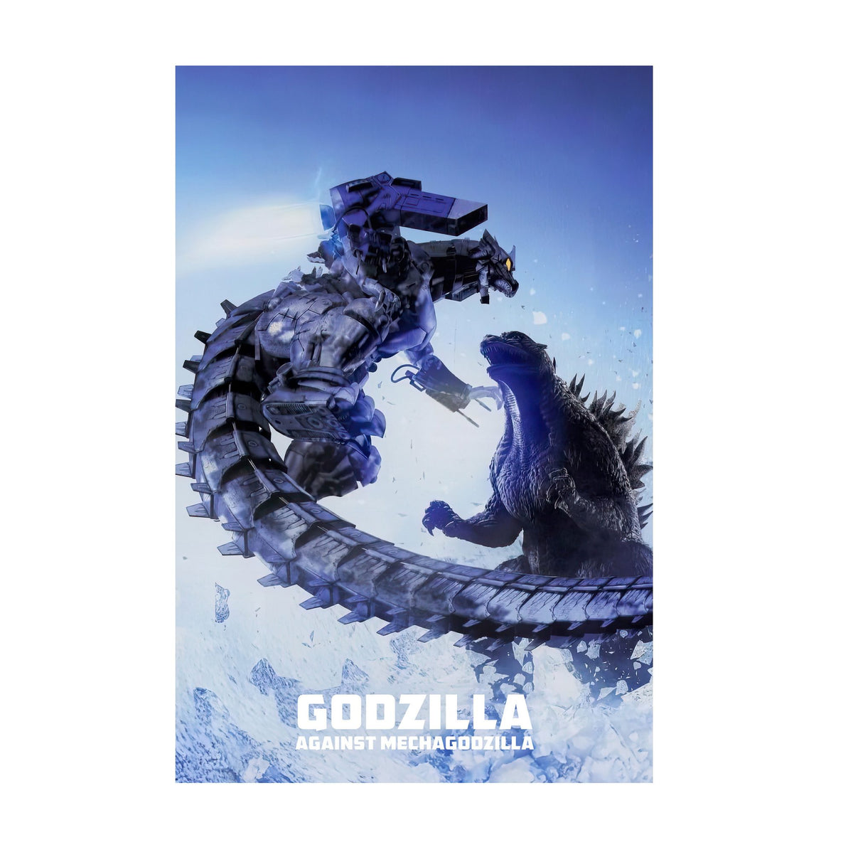Godzilla Against MechaGodzilla (2002) Movie Key Art poster print