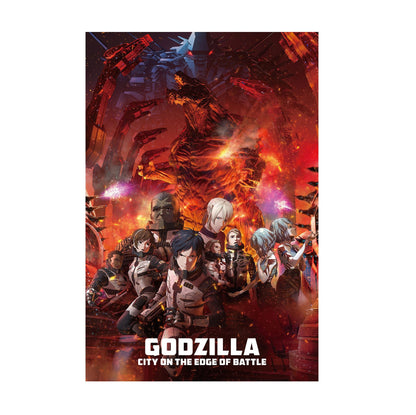 Godzilla: City on the Edge of Battle (2018) Movie Key Art poster print