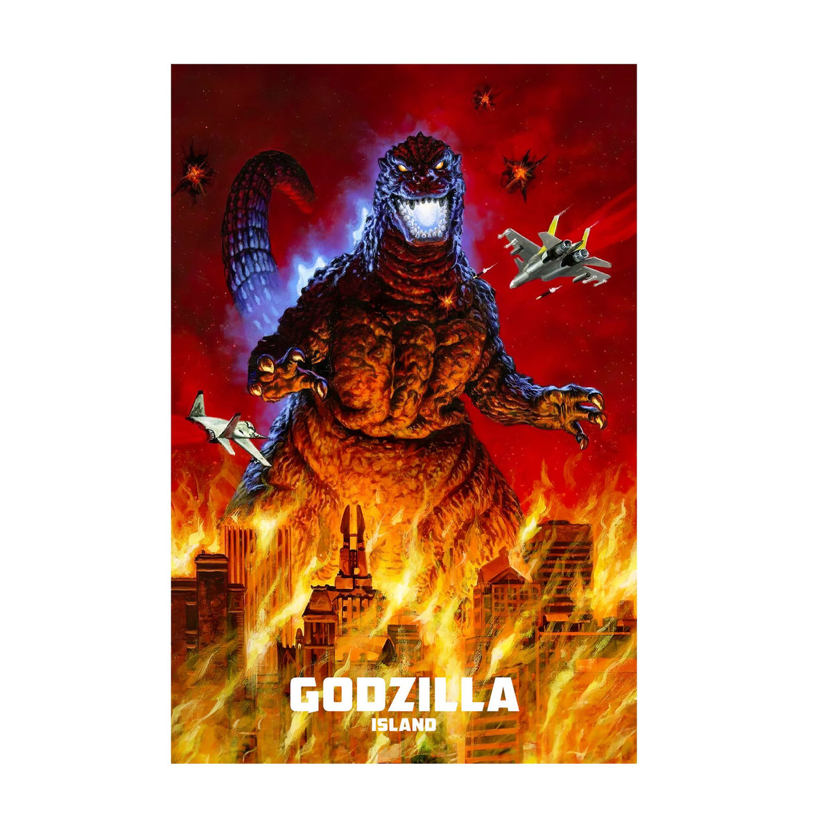 Godzilla Island (1997) Key Art poster print