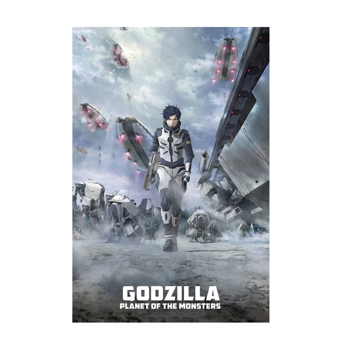 Godzilla: Planet of the Monsters (2017) Movie Key Art poster print
