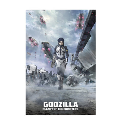 Godzilla: Planet of the Monsters (2017) Movie Key Art poster print