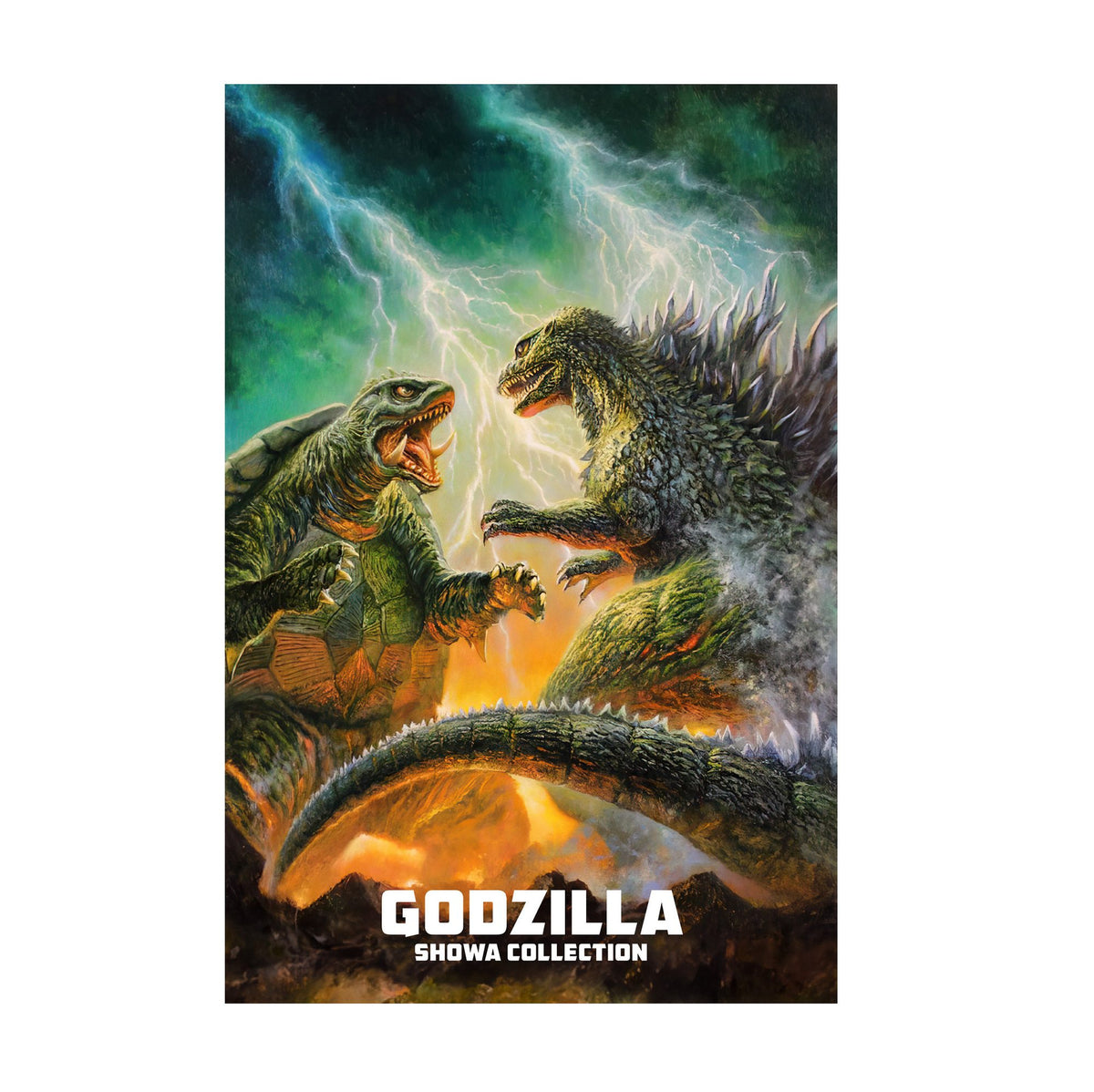 Godzilla Showa Era Movie Collection Art poster print