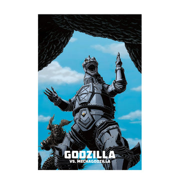 Godzilla vs. Mechagodzilla (1974) Movie Illustrated Art poster print