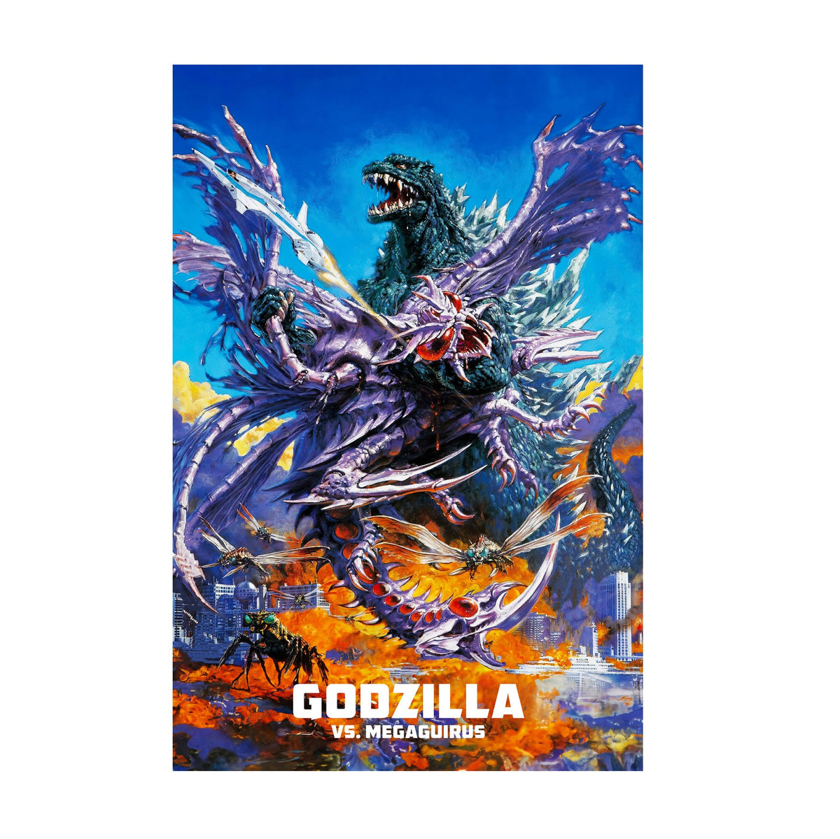 Godzilla vs. Megaguirus (2000) Movie Key Art poster print