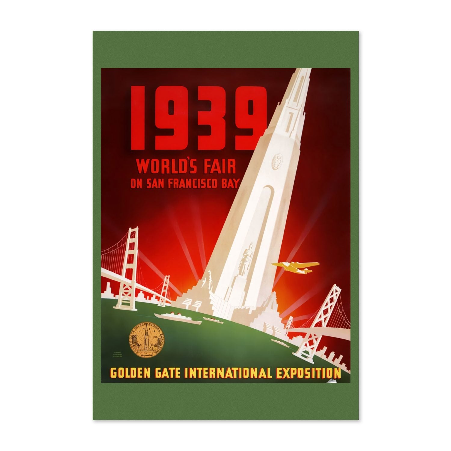 Golden Gate Exposition 1939 poster print