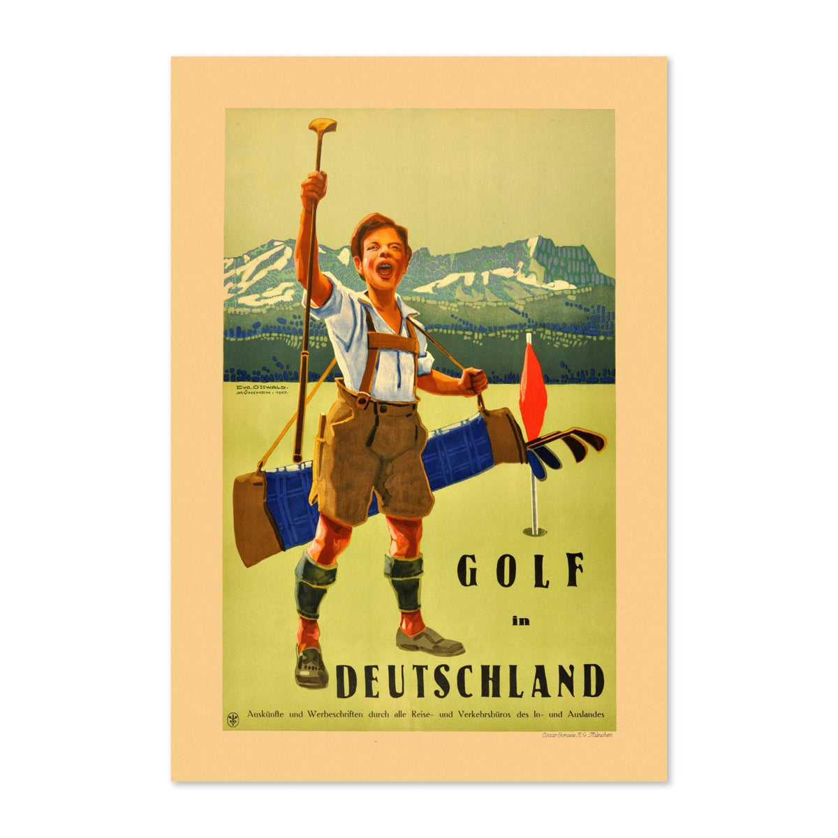 Golf in Deutschland poster print