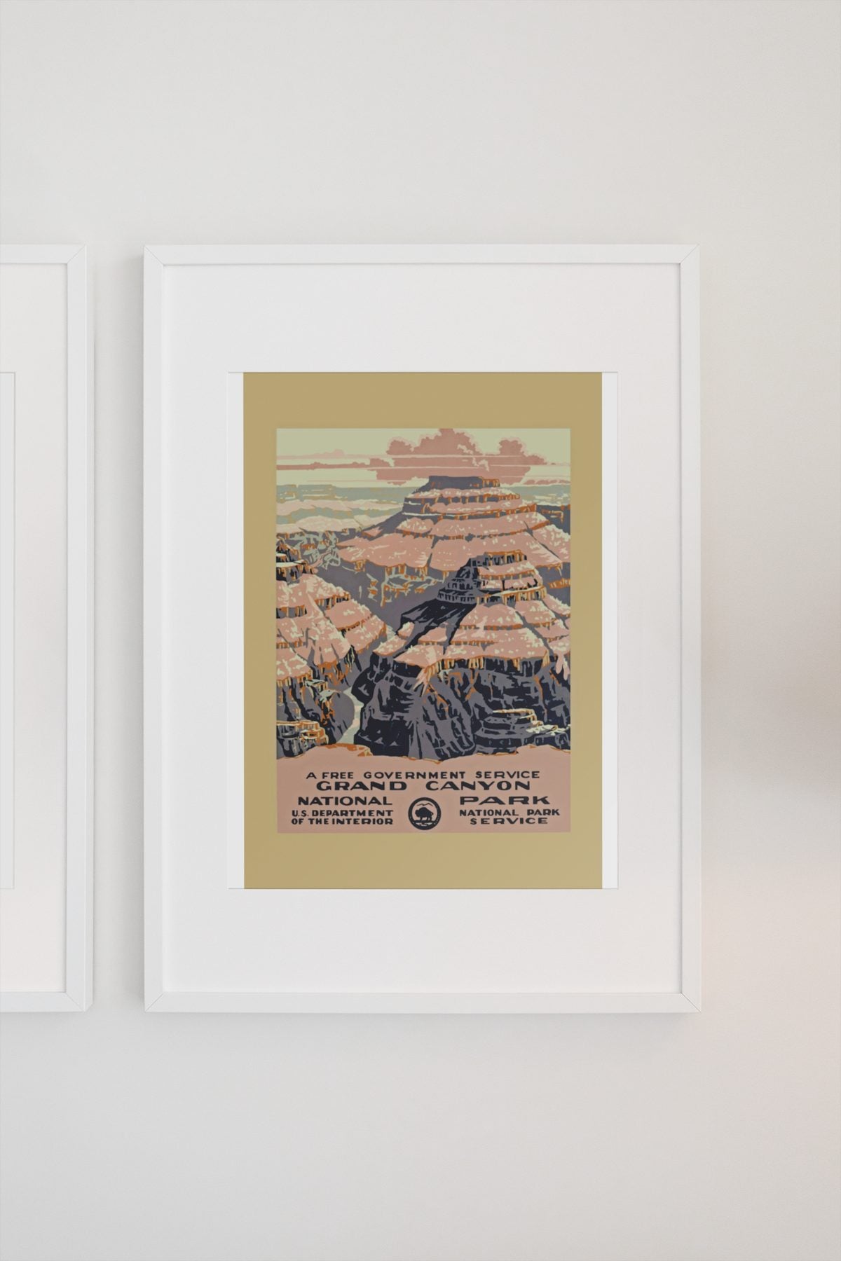 Grand Canyon National Park poster on a light wall