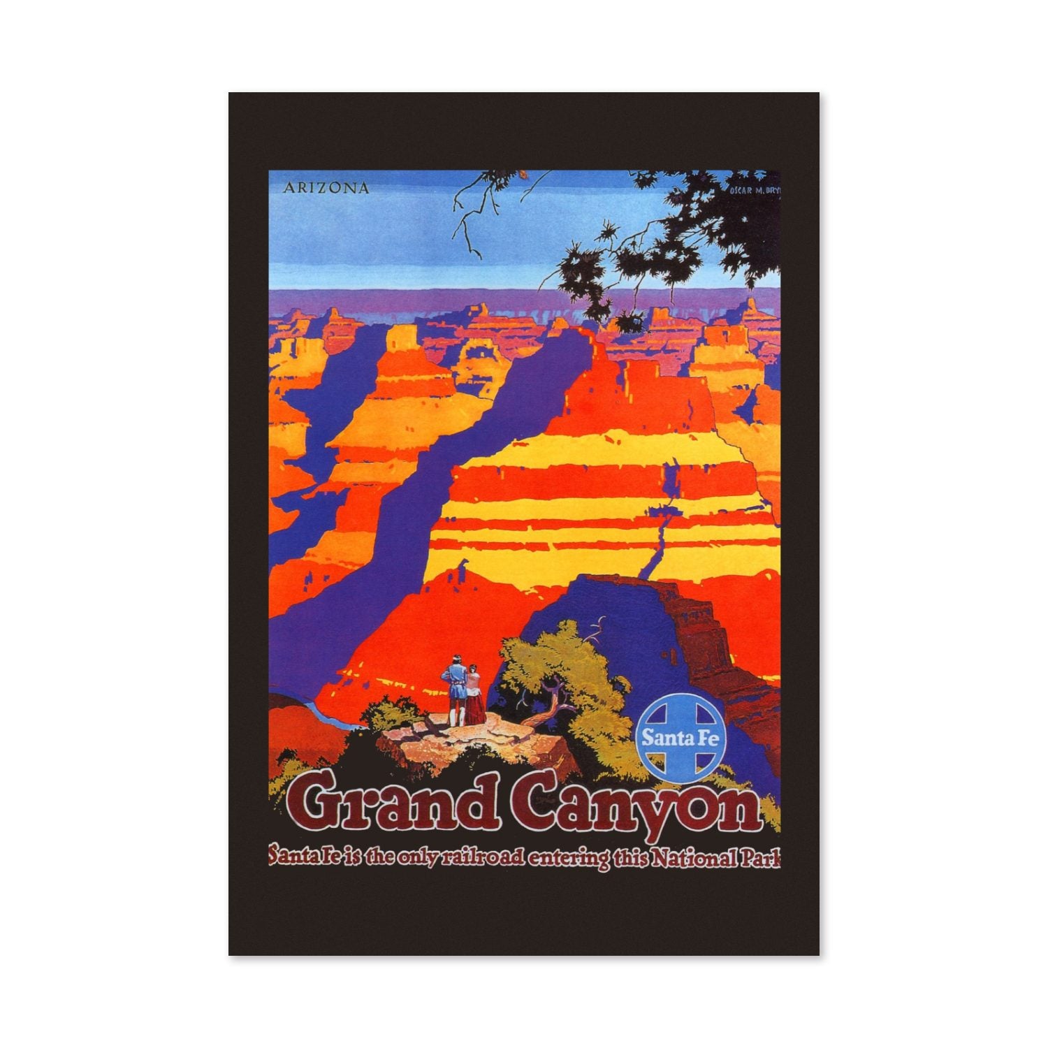 Grand Canyon Santa Fe poster print