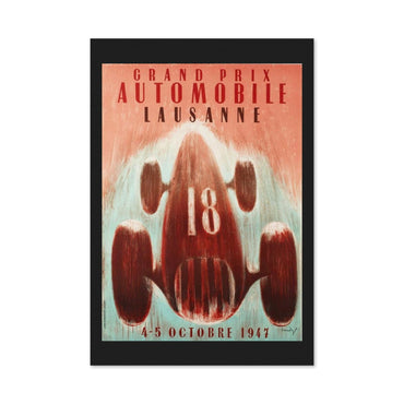 Grand Prix Lausanne 1947 poster print