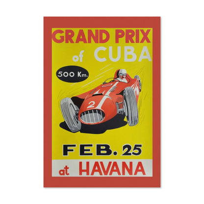 Grand Prix of Cuba Havana poster print