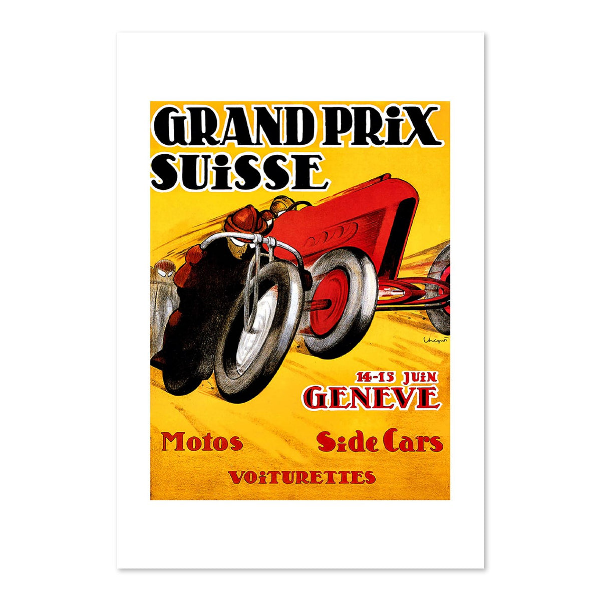 Grand Prix Suisse Genève poster print