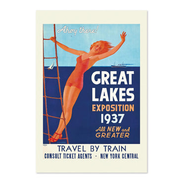 Great Lakes Exposition Cleveland 1937 poster print
