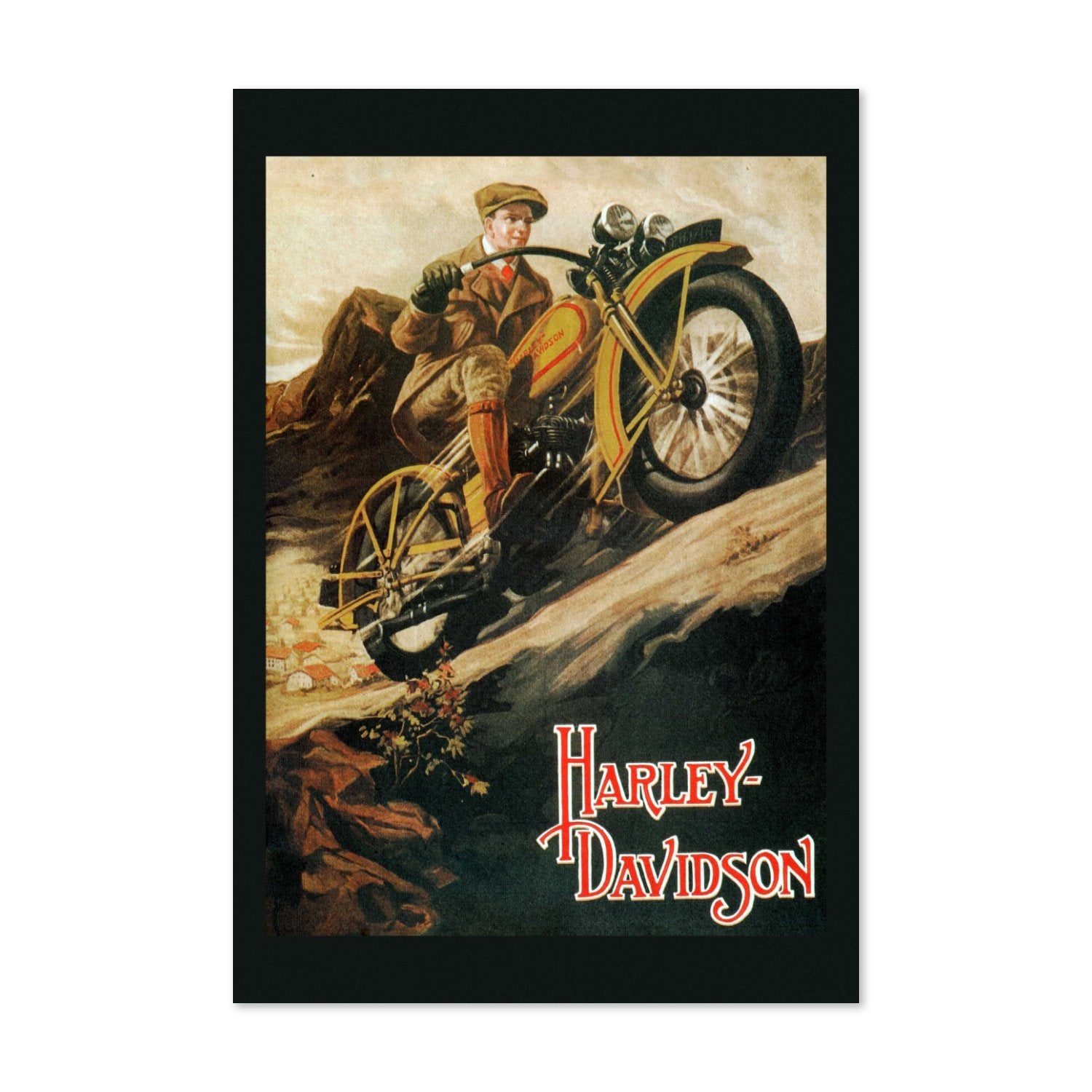 Harley-Davidson 1920s poster print