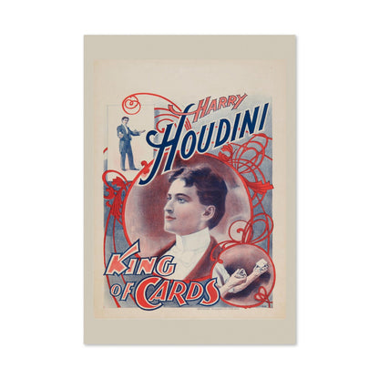 Harry Houdini King of Cards poster print