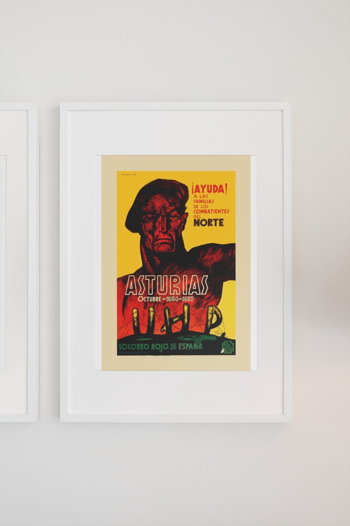 Help the Fighters of the North poster on a light wall