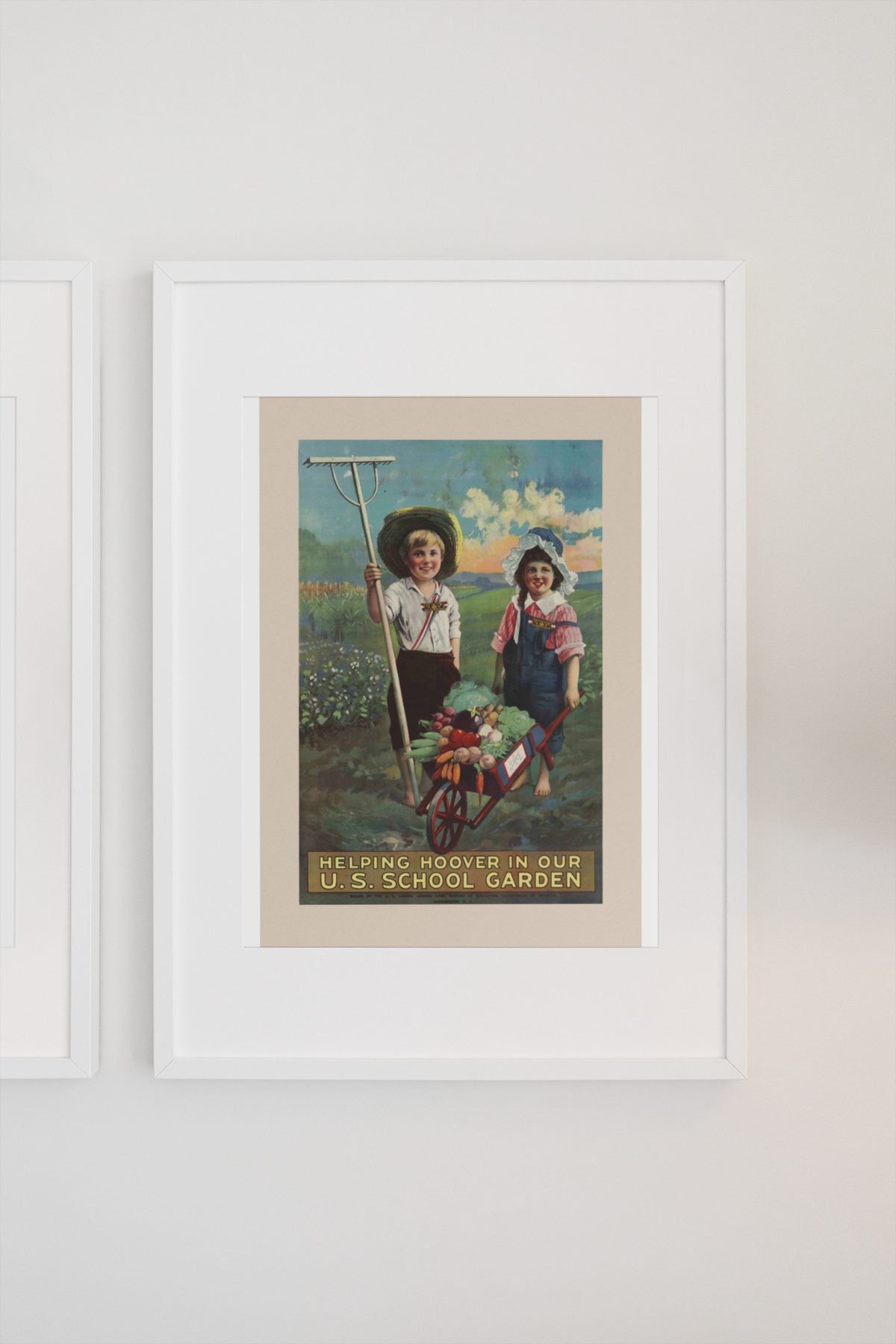 Helping Hoover in Our U.S. School Garden poster on a light wall