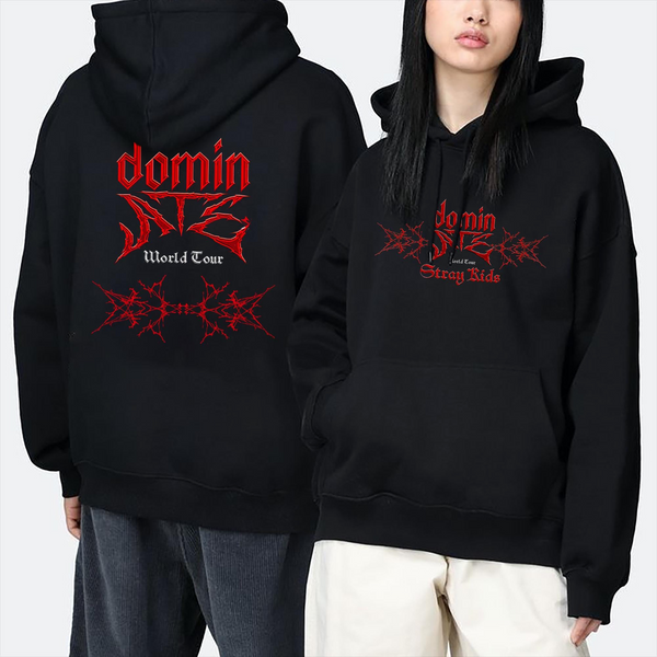 Straykids スキズ　domin ate 闇パーカー　フーディー Stray Kids スキズ dominATE 闇 フーディー パーカー - メルカリ