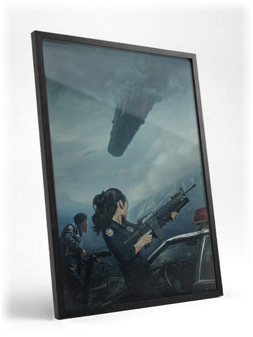 Hope (2026) Movie Key Art poster in a black frame with glass leaning against a wall