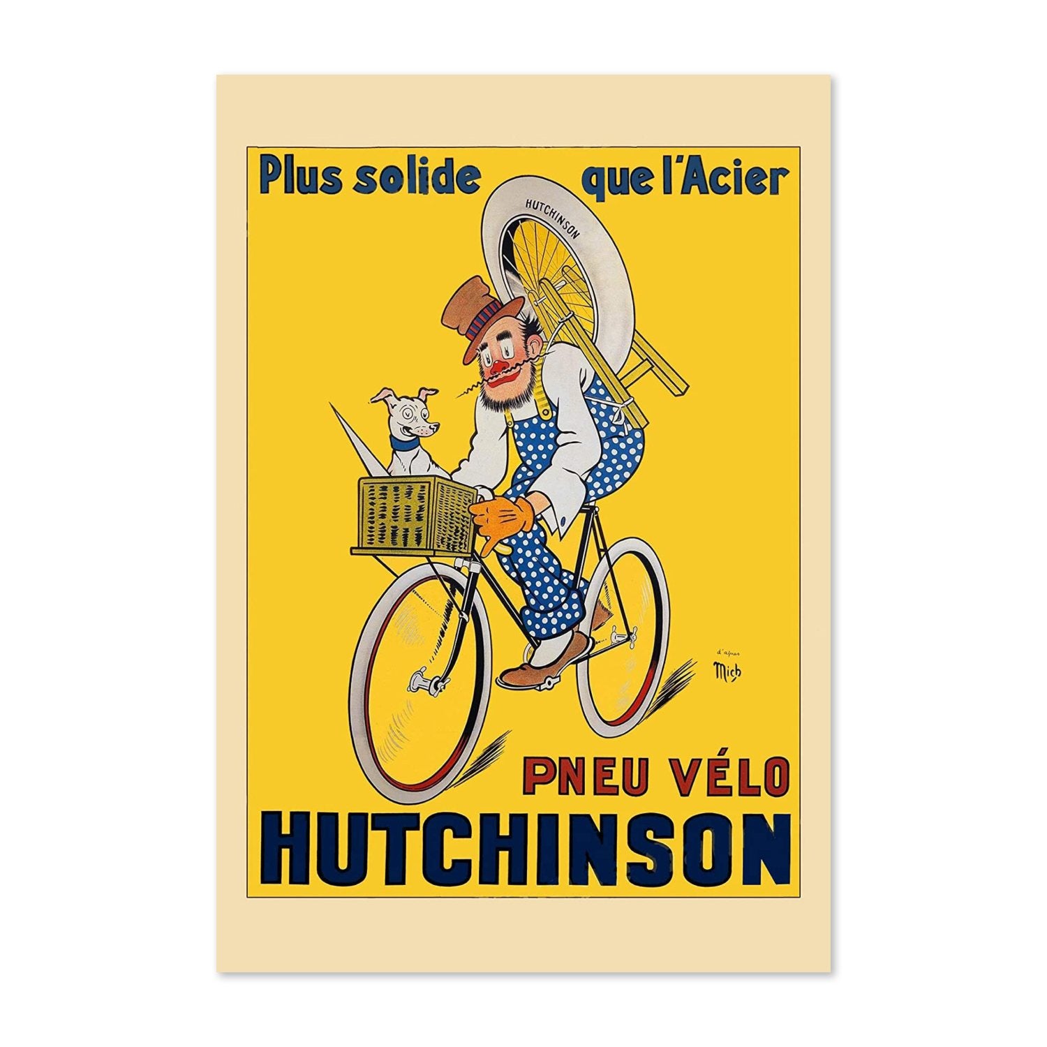 Hutchinson Pneu Velo poster print