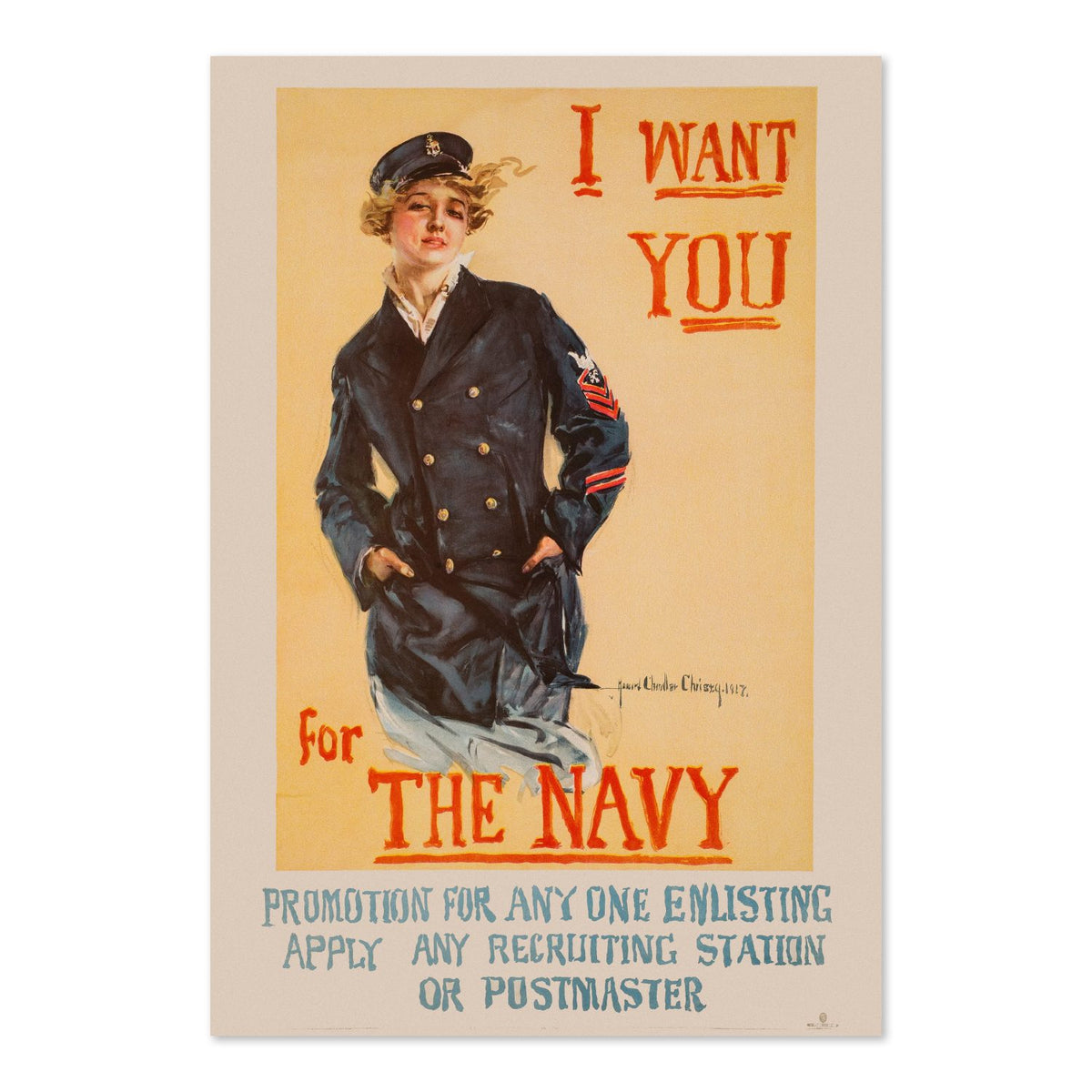 I Want You for the Navy Christy poster print