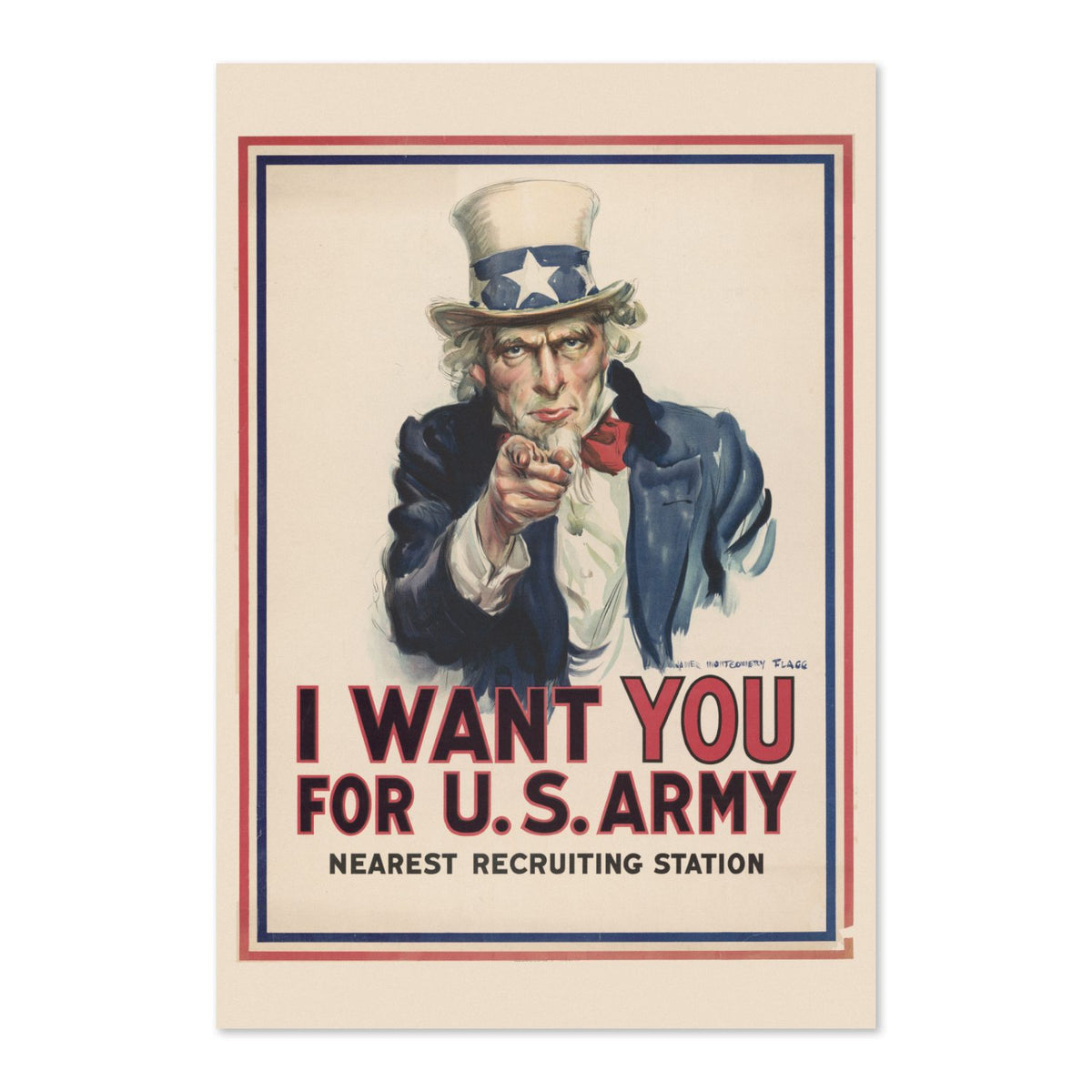 I Want You Uncle Sam poster print