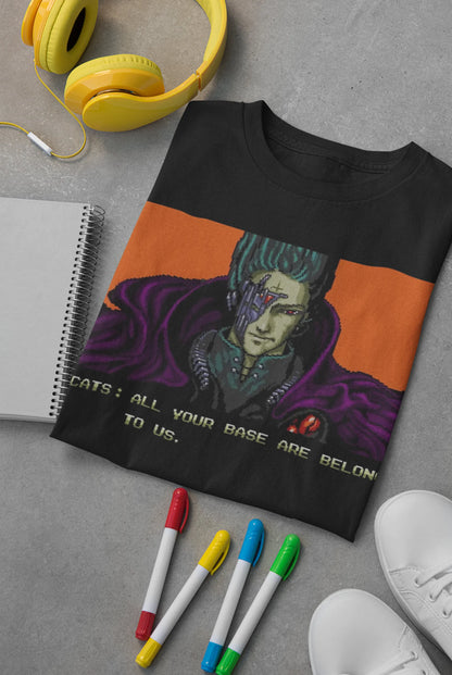 All Your Base Gamer T-Shirt | Retro Video Game Tee