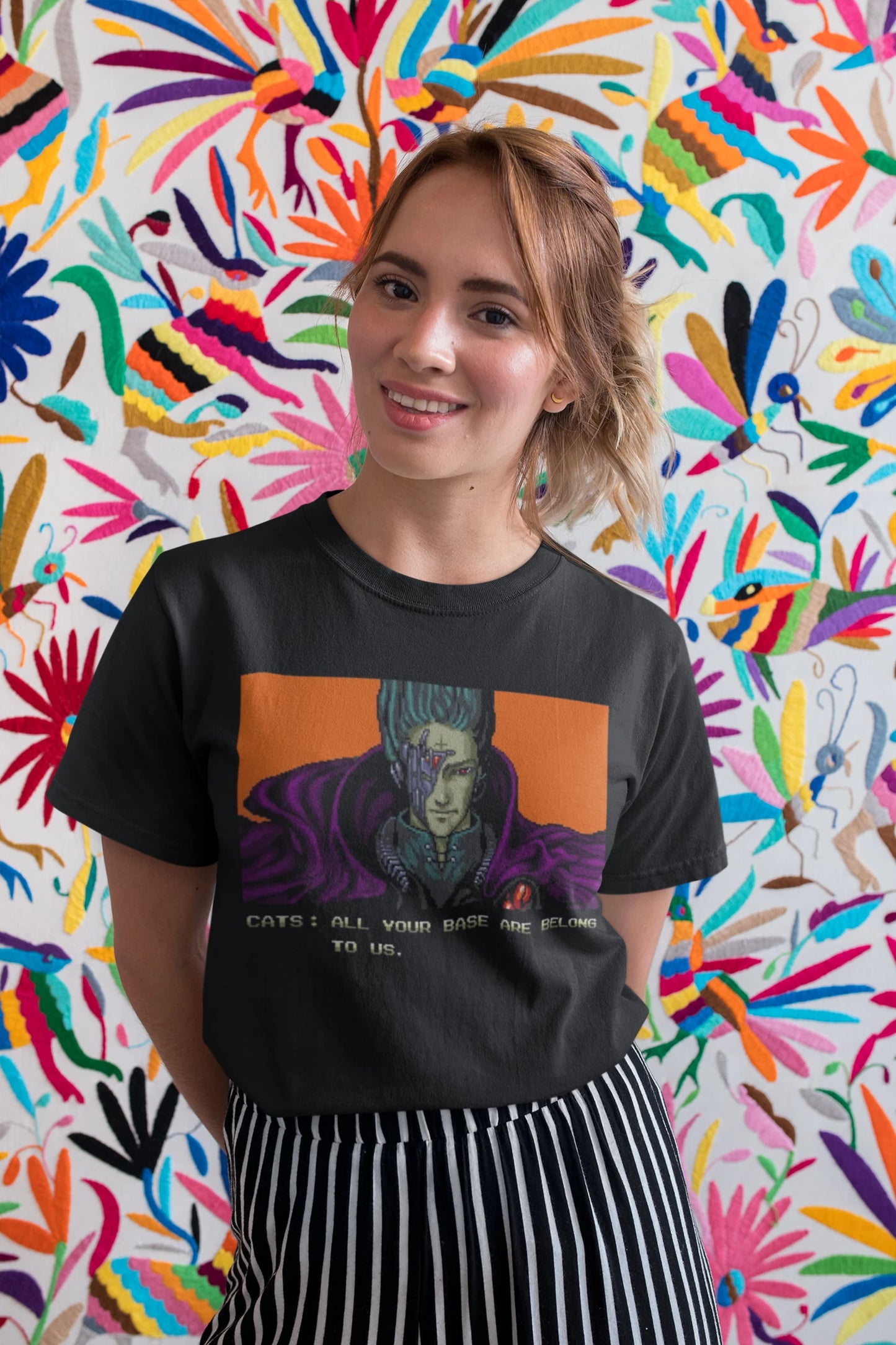 All Your Base Gamer T-Shirt | Retro Video Game Tee