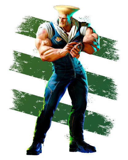 Street Fighter 6 Guile Premium T-Shirt | Arcade Fighting Game Tees