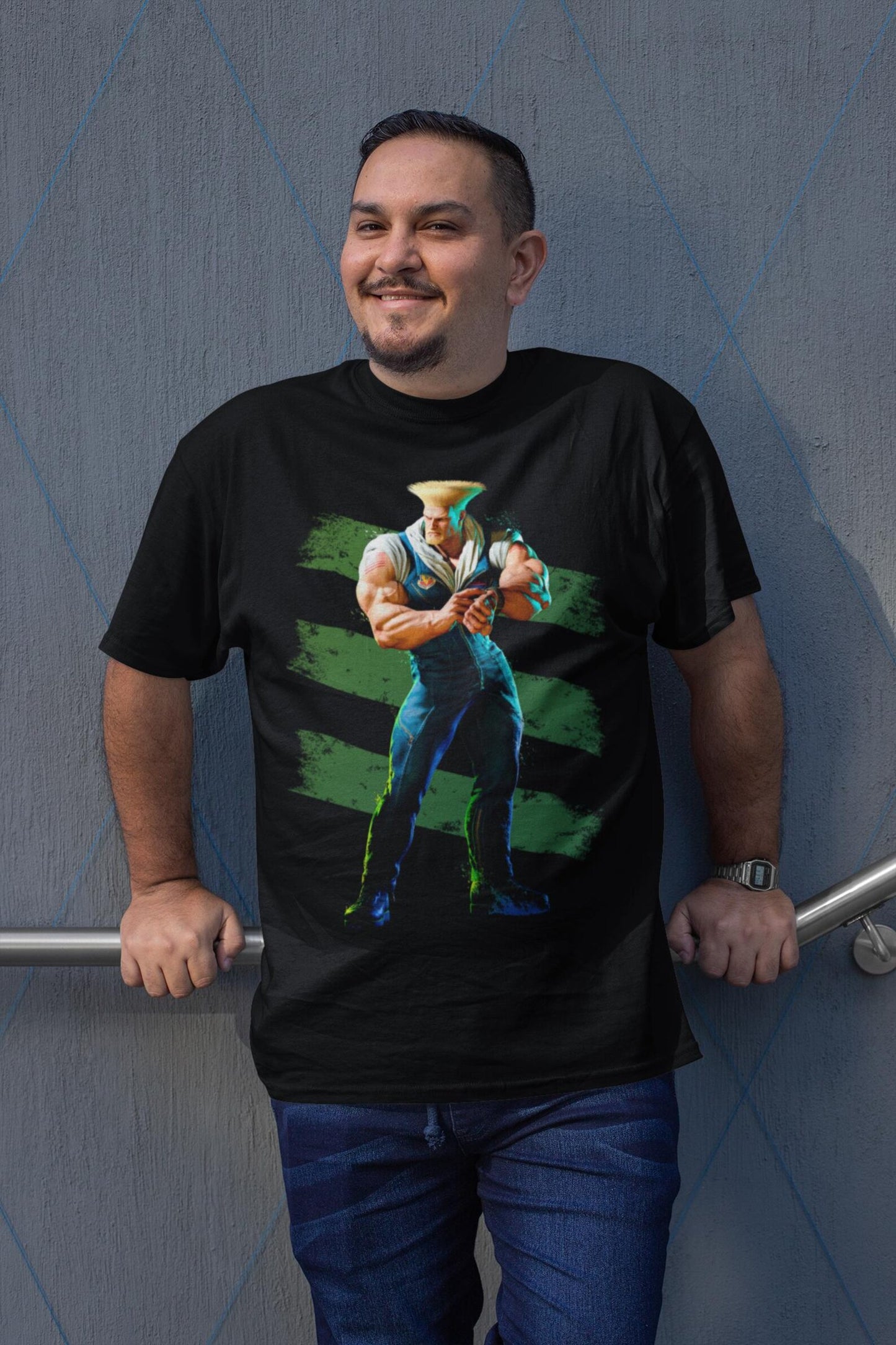 Street Fighter 6 Guile Premium T-Shirt | Arcade Fighting Game Tees