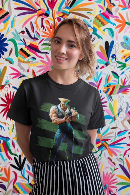 Street Fighter 6 Guile Premium T-Shirt | Arcade Fighting Game Tees