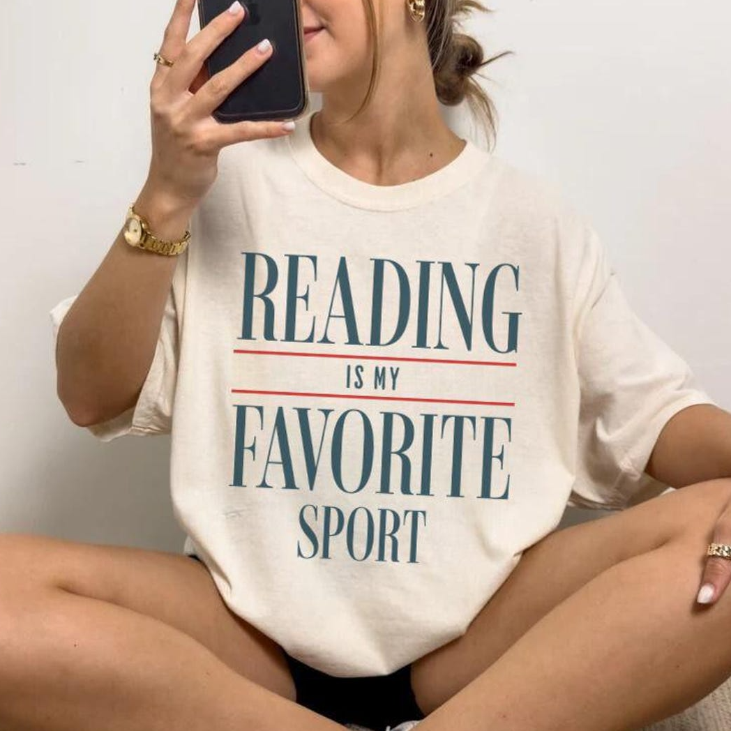 Reading Is my Favorite Sport Shirt, Bookish Shirt, Book Reader Tee, Bookworm Gift