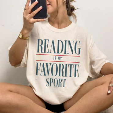 Reading Is my Favorite Sport Shirt, Bookish Shirt, Book Reader Tee, Bookworm Gift