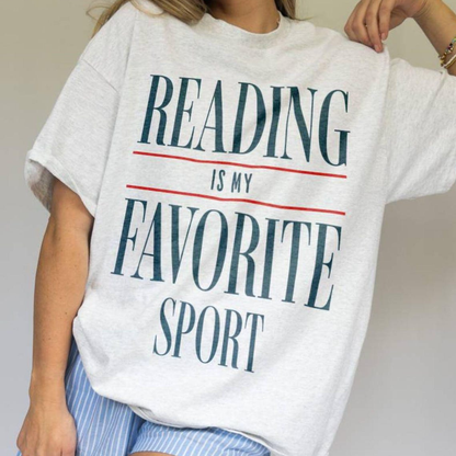 Reading Is my Favorite Sport Shirt, Bookish Shirt, Book Reader Tee, Bookworm Gift