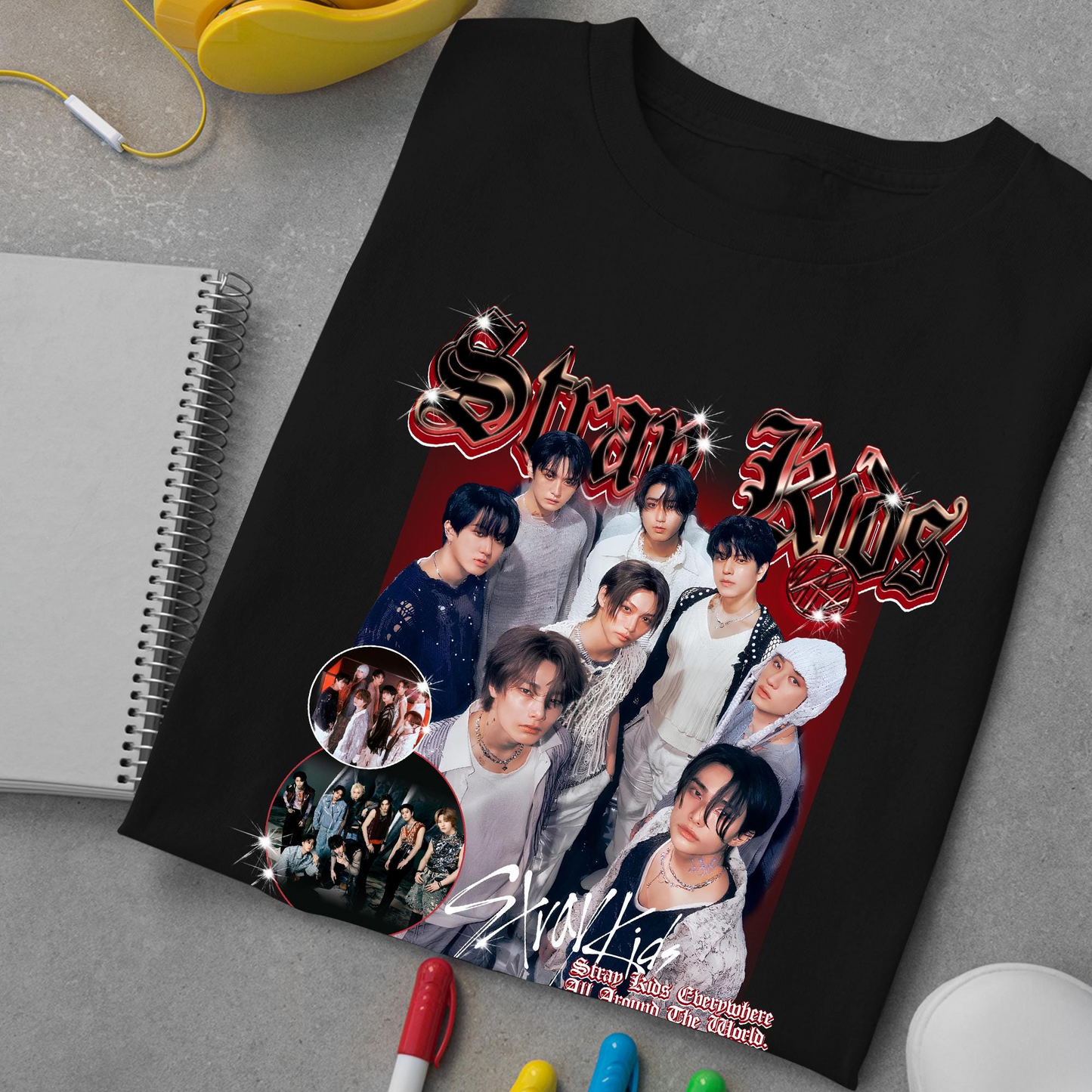 Vintage 90s Stray Kids Tour T-Shirt, Stray Kids Shirt, SKZ Merch Shirt