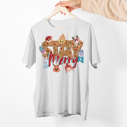 Cute Stray Kids Christmas Shirt, Skzoo Xmas Shirt, Stray Kids Shirt