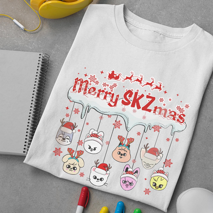 Merry SKZ Mas Shirt, Stray Kids Christmas Shirt, Kpop Christmas Shirt