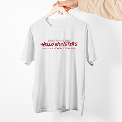Babymonster Tour T-Shirt, Hello Monsters 1st World Tour Shirt, Babymonster Shirt