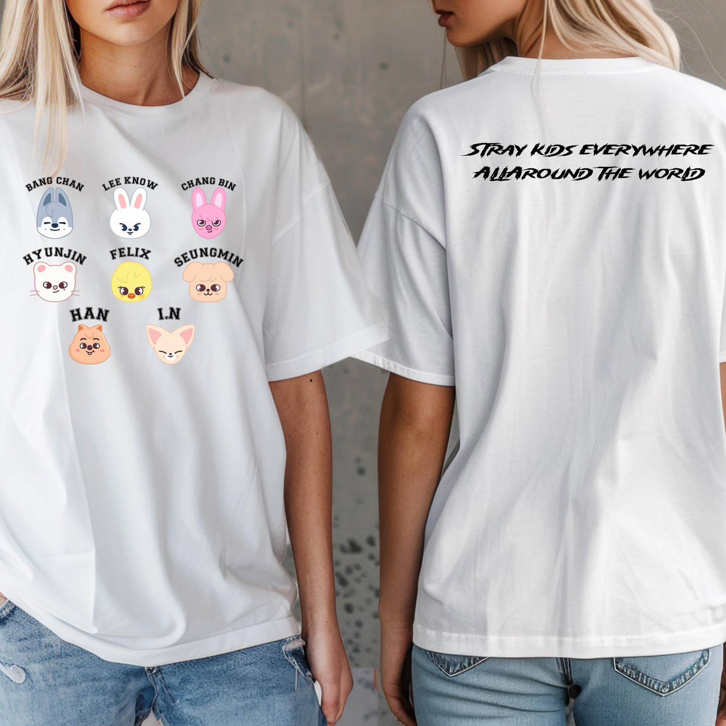 Cute Stray Kids Members Shirt, Skzoo Shirt, Stray Kids Shirt, SKZ Merch, Stray Kids World Tour Shirt