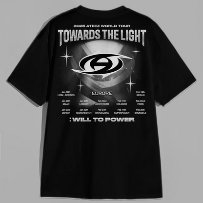 Ateez World Tour 2025 Towards The Light: Will to Power Shirt, Ateez Shirt