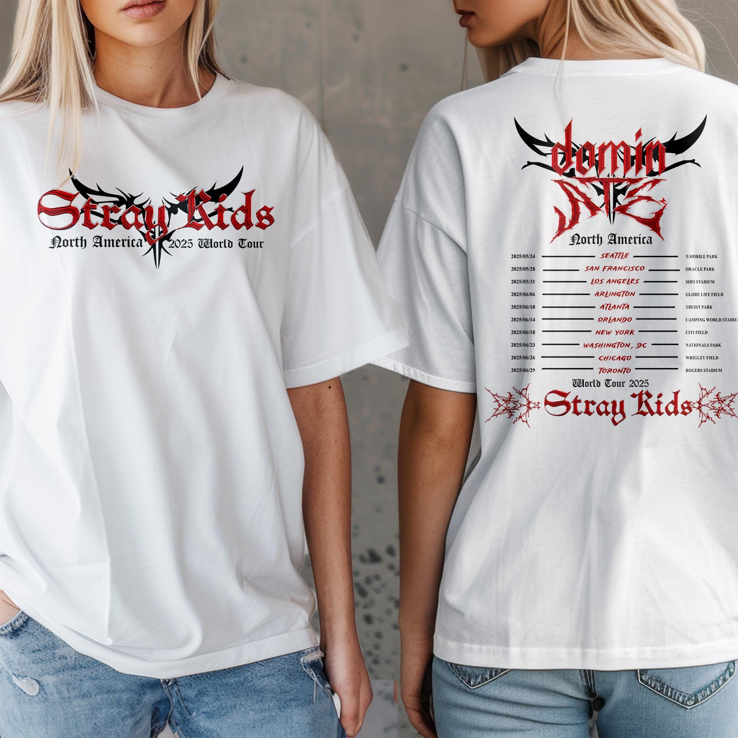 Stray Kids DominATE Tour North America T- Shirt, Stray Kids Shirt, SKZ Merch