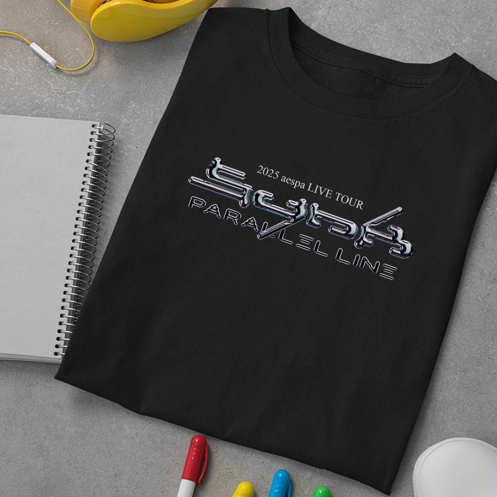 AESPA Synk Parallel Line Tour Shirt, Aespa Tour Shirt, Aespa Kpop Shirt