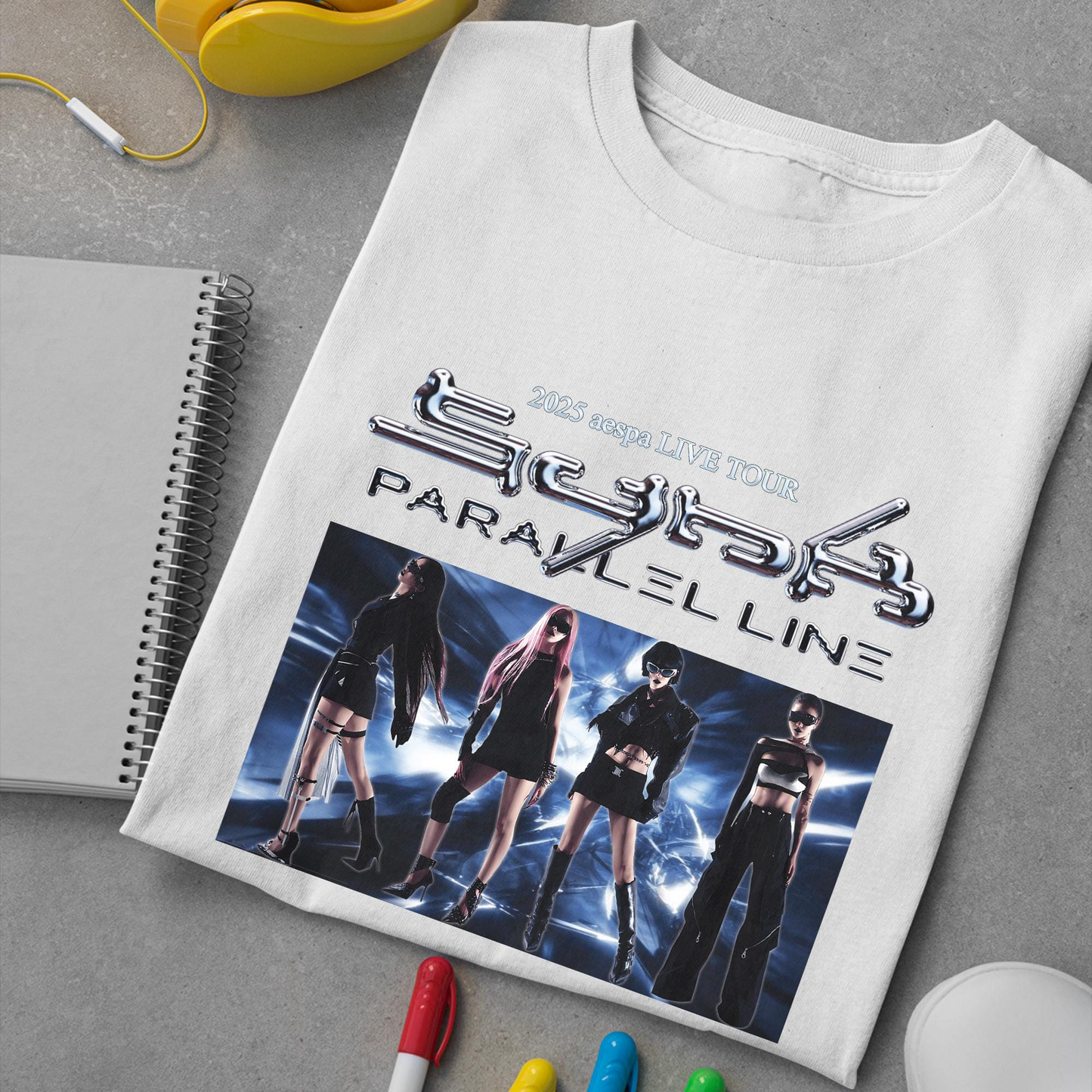 Aespa Live Tour Shirt, AESPA Synk Parallel Line Tour, Aespa Shirt