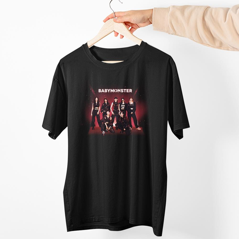 Graphic Babymonster Tour Shirt, Hello Monsters Tour Shirt, Babymonster Shirt